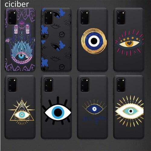 Lucky Eye Evil Eye Phone Case for Samsung A51 A71 A52 A70 A72 A12 A20 A50 S21 S20 S10 S9 Ultra Puls Note 20 10 Plus Cover Funda
