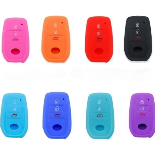 Silicone Cover Holder Key Case For Toyota Highlander Protection Smart Key Covers Of 3 Button Black Car Styling Accessories 1pc