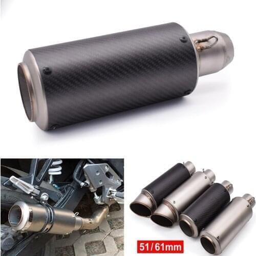 High Quality Motorcycle Exhaust Pipe Carbon Fiber With DB Kille Modified For Yamaha fz 1 09 6 fzr 400 FZ1 FZ6 FAZER XSR 700 900