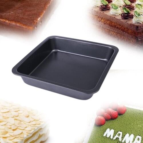 Three shapes of black carbon steel cake mold non-stick metal bake mold round cake removable bottom bakeware cake tool easy clean