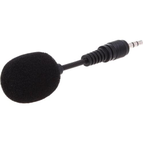 Mobile phone Mini 3.5mm Interface Flexible Microphone Stereo For iPhone Android