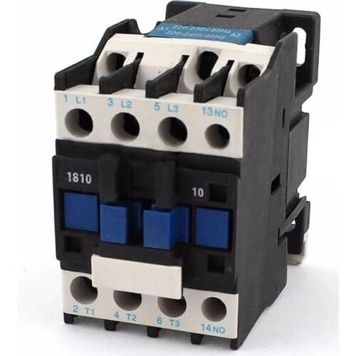 Power AC Contactor 1NO AC 220V 50/60Hz Coil Motor Starter Relay 32A 3-Phase-Pole