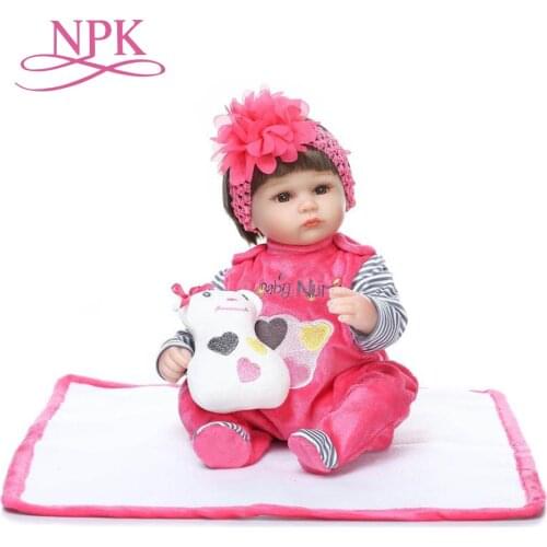 NPK reborn baby dolls lifelike soft lovely premmie baby doll wholesale reborn baby playing toys for kids Christmas Gifts