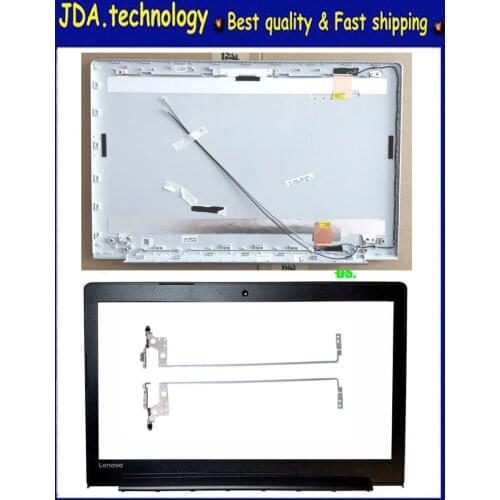 MEIARROW New For Lenovo IDEAPAD 510-15 510-15ISK 310-15 310-15IKB back cover+ front bezel+hinge set,White