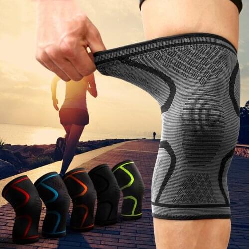 Kneepad Sports Knee Protector Fitness Volleyball Basketball Kneepad Brace Winter Warm Elastic Knee Pads Pressurized Knee Support