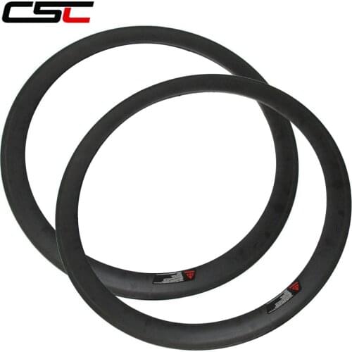CSC carbon bicycle rims 23mm wide 50mm tubular carbon road bike rims