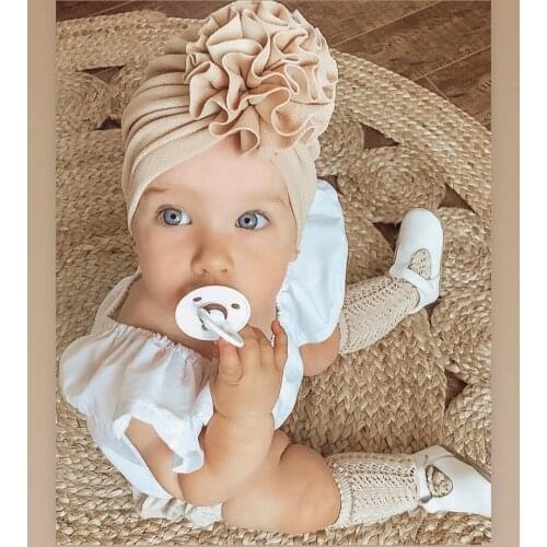 2020 newborn toddler boho solid turban baby flroal Caps Boy Girls Princess Childrens Hats Baby Beanie Hats accessories