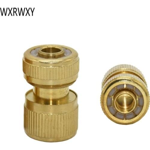 1/2 inch Brass garden hose waterstop Connector Water gun adapter 16mm garden hose copper quick fitting adapter 1pcs