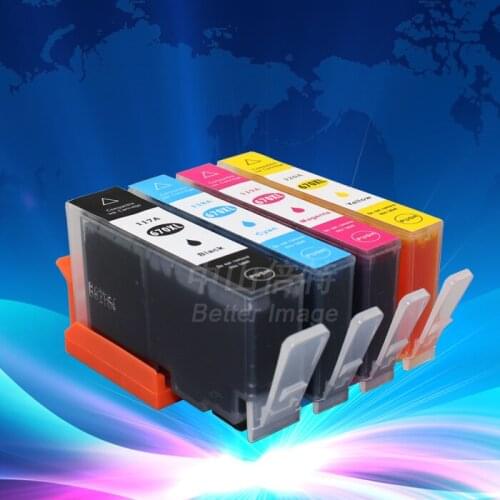 INK WAY Full set of NON-OEM Ink Cartridge for HP670 BK C M Y