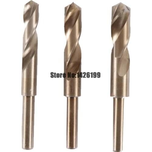 1PCS 1/2" inch Dia Reduced Shank HSS-CO Twist Drill Bit 13.0mm-32mm Blade For Machining (13/15/16/18/19/20/22/25/28/30mm)