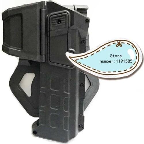 Tactical Military Gun Holster For Colt 1911 Airsoft Pistol Holster With Flashlight Laser Gun Bag Case Outdoor Hunting Accessory