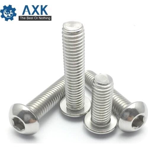 Socket Screw Button Head Stainless Steel 100pcs/lot Hex Machine M2 Round Stainlness High Quality Service Electrical Din912