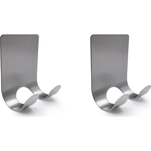 YINTAL 2pcs/lot Safety Razor Hook Double-sided Classic Razor Bathroom Adhesive Holder Shaving Accessories 304 Stainless Steel