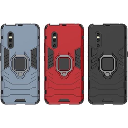 2 in 1Magnetic Finger RingShockproof Armor Case for VIVO X27 Silicone Back Phone Cover Case