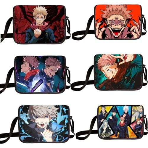 Anime Jujutsu Kaisen Yuji Itador Big Crossbody Bag Women teenagers Cartoon Portable Shoulder Bags Boys Girls Messenger Bag