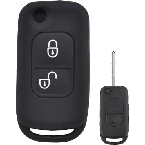 Key Cover for Mercedes Benz W168 A170 SLK R170 E113 Class A/C/E/S W202 W203 Flip Folding Remote Car Key Case Cover for Alarm