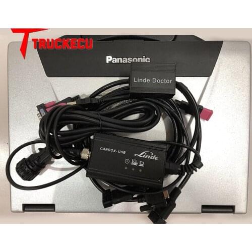 For Linde canbox Pathfinder linde Doctor LSG Parts Catalog LINDE FORKLIFTS TRUCK DIAGNOSTIC CANBOX+TOUGHBOOK DIAGNOSTIC laptop