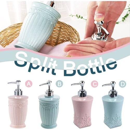 Home Carving Shower Gel Hand Sanitizer Split Lotion Container Soap Jar Refillable Shampoo Empty Bottle Press Bottle Lotion Bottl
