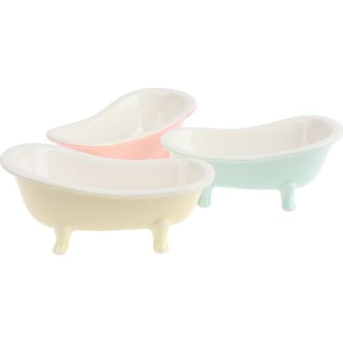 1:12 Dollhouse Miniature Porcelain Bath Tub Miniature Bathroom Bathtub Furniture Accessory For DIY Dollhouse Decals New