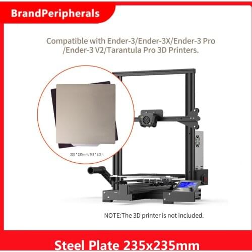 Aibecy 3D Printer Hotbed Spring Steel Sheet PEI Build Platform 310x310mm/12.2x12.2in with Magnetic Backplate Strong Adhesion