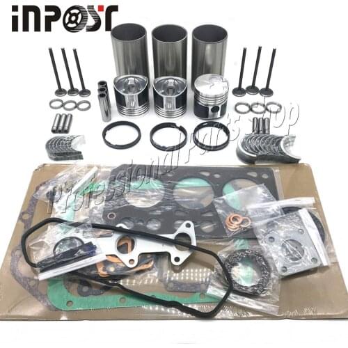 K3D Overhaul Rebuild Kit For Mitsubishi Engine Iseki TU170F TU177 Tractor Repair