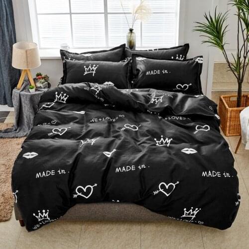 Solstice homeuse boy bedding sets bed sheet duvet cover pillowcases Quilt sets bed linings soft floral full size 3-4pcs/sets