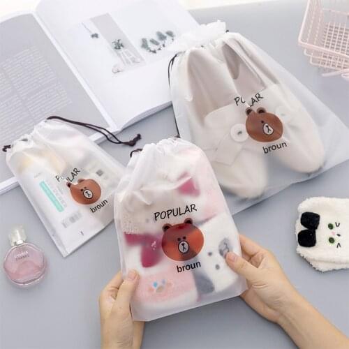 Women Transparent Drawstring Cactus Cosmetic Bag Travel Makeup Case Make Up Bath Organizer Storage Pouch Toiletry Wash Beauty@2
