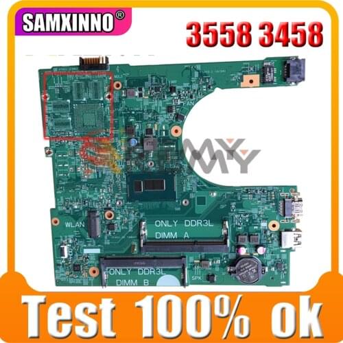 Laptop motherboard For DELL Inspiron 3558 3458 Core 3805U Notebook Mainboard CN-03499V 03499V 14216-1 PWB:1XVKN REV:A SR210