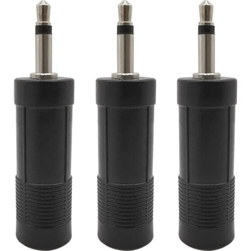 3.5 Plug to 6.35 Jack Audio Adapter 6.35mm Female to 3.5mm Male Mono Audio Connector Converter for Mobile Phone PC Notebook