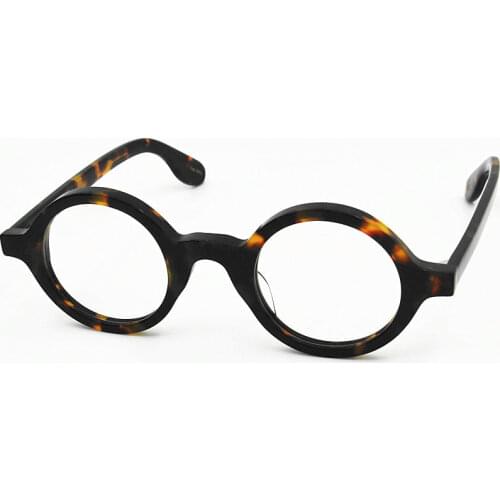 Belight Optical Men Italy Acetate Small Round Retro Vintage Prescription Eyeglasses Optical Spectacle Frame Eyewear ZOL