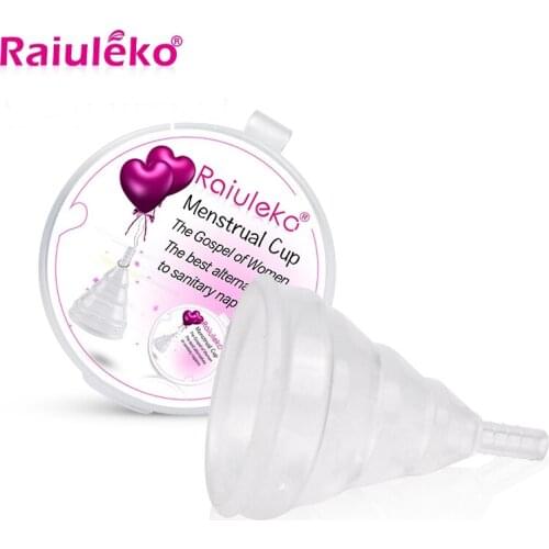 Wholesale Women Menstrual Cup Medical Silicone Female Menstrual Period Cup Vagina Care Tools Alternative Tampons Sanitary Pad