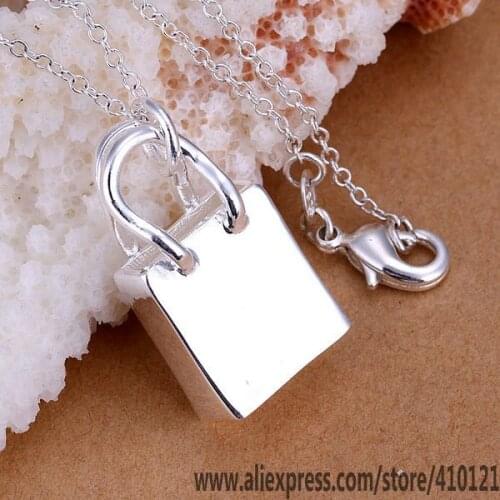 P023_2 Lucky Charm Silver Color Pendants For Women Jewelry Necklace Girl Lady Accessories Fashion Pendant Handbag /fiuaoaba