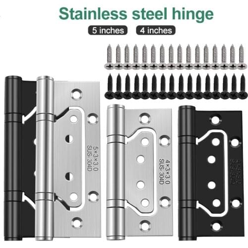 Thickened Weather Resistant Door Hinge Stainless Steel Durable Replacement Parts Hardware Ball Bearing Cabinet Home Silent