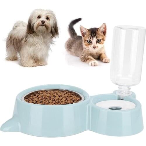 2in 1 Large Capacity Pet Feeder Automatic Cats Water Dispenser Feeding Food Drinking Bowls for Dogs Supplies Pet Drinking Feeder