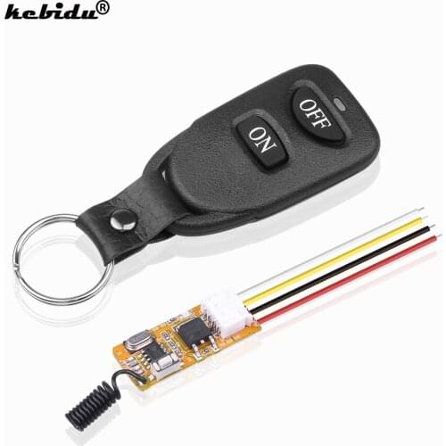 Kebidu 433MHz RF Transmitter Receiver Relay Module Wireless Switch Remote Control 3.6V 12V and 433 MHz Controller For Light