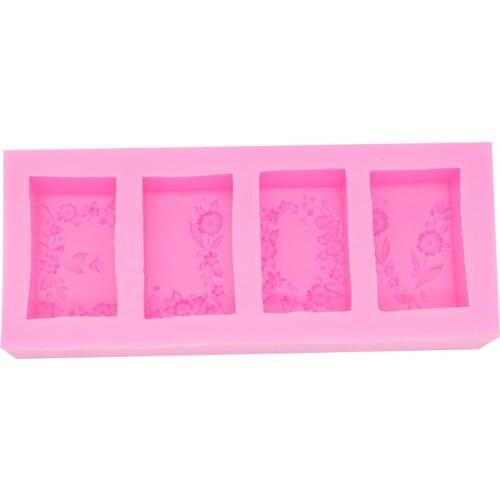 Four Hua Teng Silicone Soap Mold Fondant Cake Jelly Pudding Mould 19-140