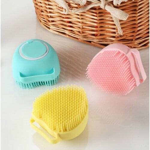 Silicone Bath Brush Massage Care Soft Non-toxic Safe Scruber S Body Brush Bath Belt Exfoliating Wash Skin Household Clean Shower