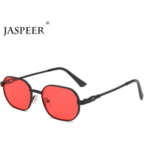 JASPEER Punk Oval Sunglasses Men Retro Steampunk Classical Metal Frames Goggle UV400 Driving Sun Glasses