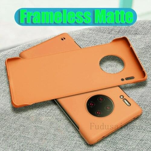 Slim Hard PC Frameless Case For HUAWEI P40 P30 Lite P20 Mate 40 30 Pro Cases Matte Cover for Honor 20 Lite 30 Pro 8X Nova 5T 7i