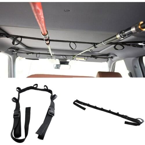 Universal Outdoor Fishing Rod Tape Solid Color SUV Belt RV Fixed Tie with Buckle