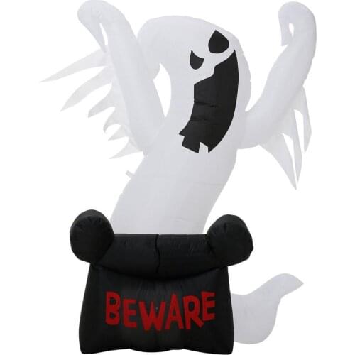 1.8M Halloween Hanging Ghost Inflatable Luminous Props Ghost Festival Spooky Horror Atmosphere Decoration Props