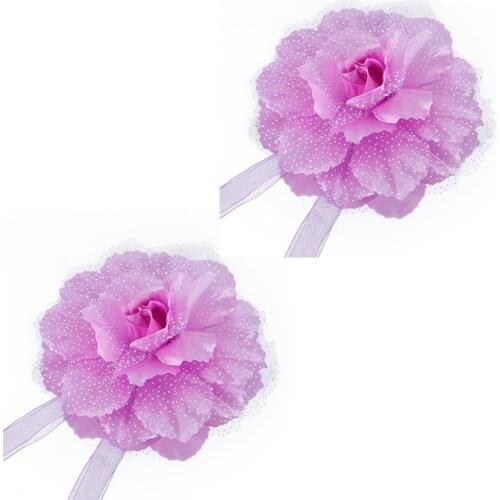 1 Pair Flower Window Curtain Tieback Holder Drape Panel Sheer Strap Home Decor