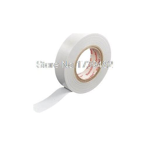 18mm Width Self Adhesive White PVC Insulating Tape Roll 21M