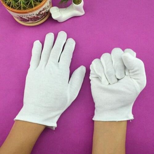 48pcs gardening gloves white gloves cotton gardening work gloves construction woodworking hand gloves household