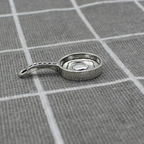 6pcs Ancient silver color Charms Saucepan Cute Pan Little Alloy Pendant For DIY Jewelry Making Accessories X1885