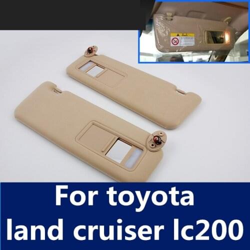 Car styling Sun visor sun block front sun visor with vanity mirror Dressing mirror light For toyota land cruiser lc200
