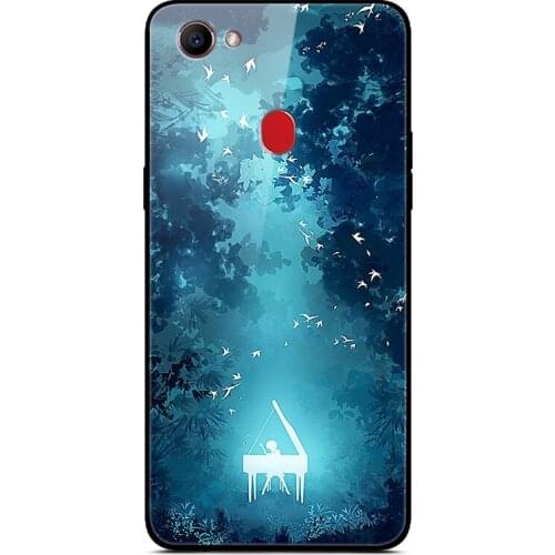 For OPPO F7 Phone Case Tempered Glass Case Phone Cover Fitness Back Bumper Series 2