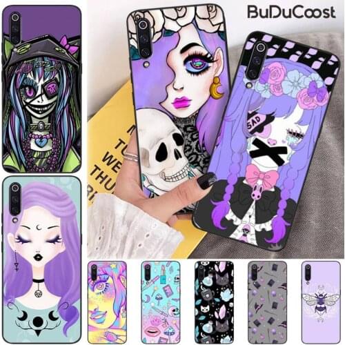 Girly Pastel Witch Goth Phone Case For Xiaomi Mi 9 9T CC9 CC9E 8 SE Pro A2 Lite 6X 5 A3 A1 Max Mix 2 3
