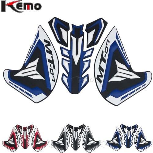 For Yamaha MT-07 MT07 MT 07 2018-2019 Motorcycle Side Decal Gas Knee Grip Protector Anti Slip Sticker Tank Traction Pad
