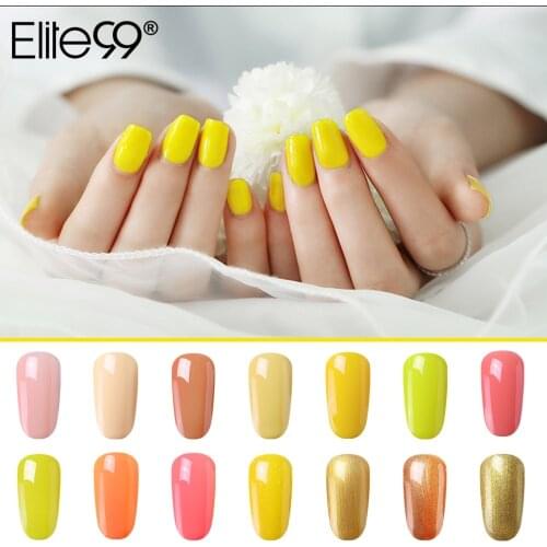 Elite99 10ml Yellow Series Nail Gel for Nails Art Soak Off UV Colorful Gel Nail Polish Semi-permanent Varnish Gel Lacquer